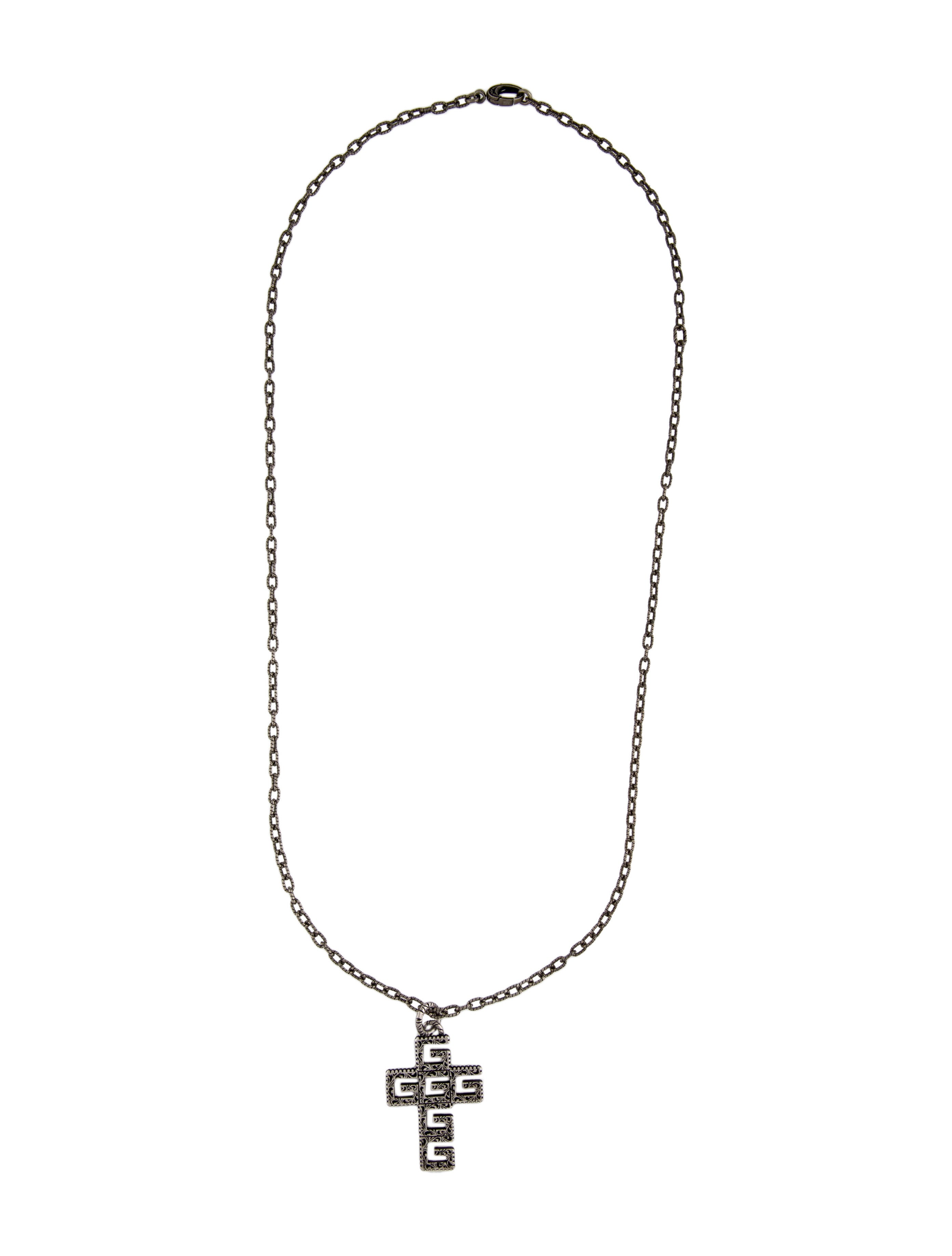Gucci G Cross Pendant Necklace