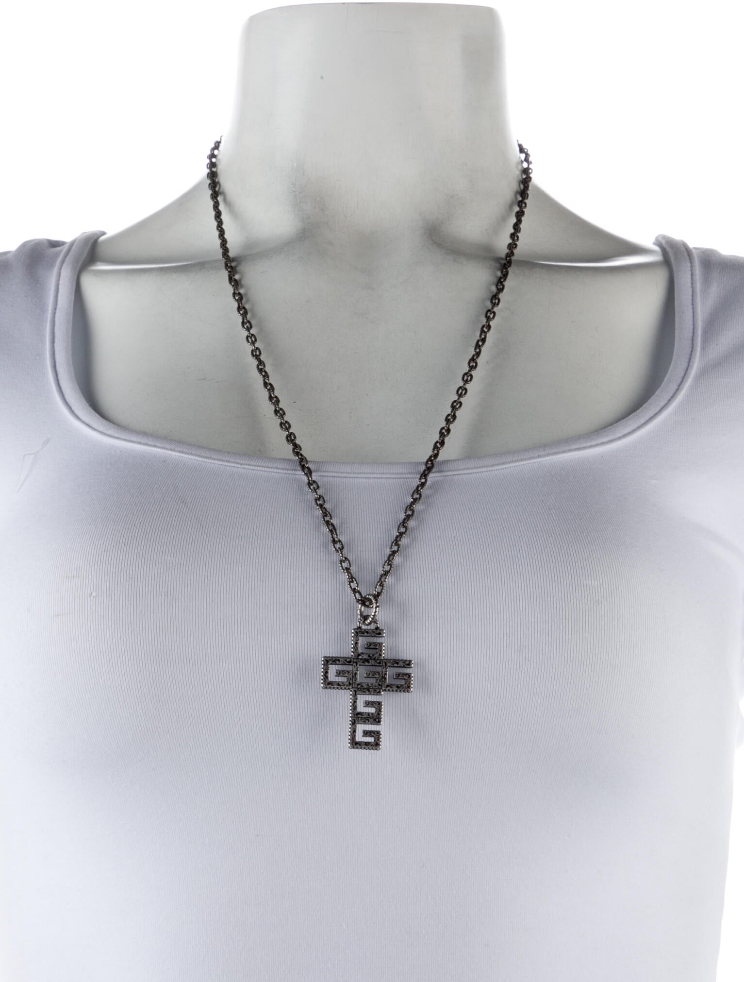 Gucci G Cross Pendant Necklace
