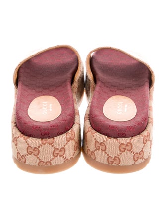 Gucci Angelina GG Canvas Slides