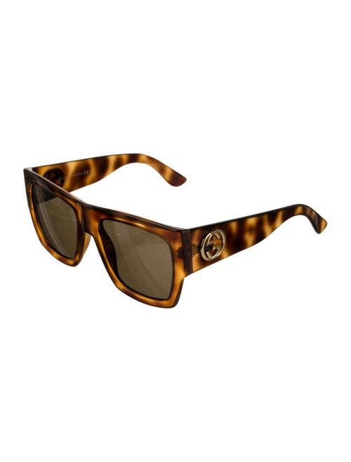 Gucci Interlocking G Logo Square Sunglasses