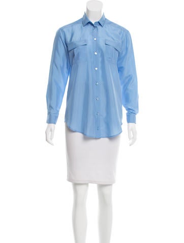 Gucci Silk Button-Up Top