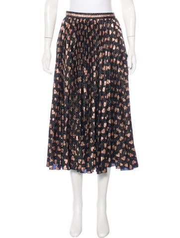 Gucci Pre-Fall 2016 Lamé Midi Skirt
