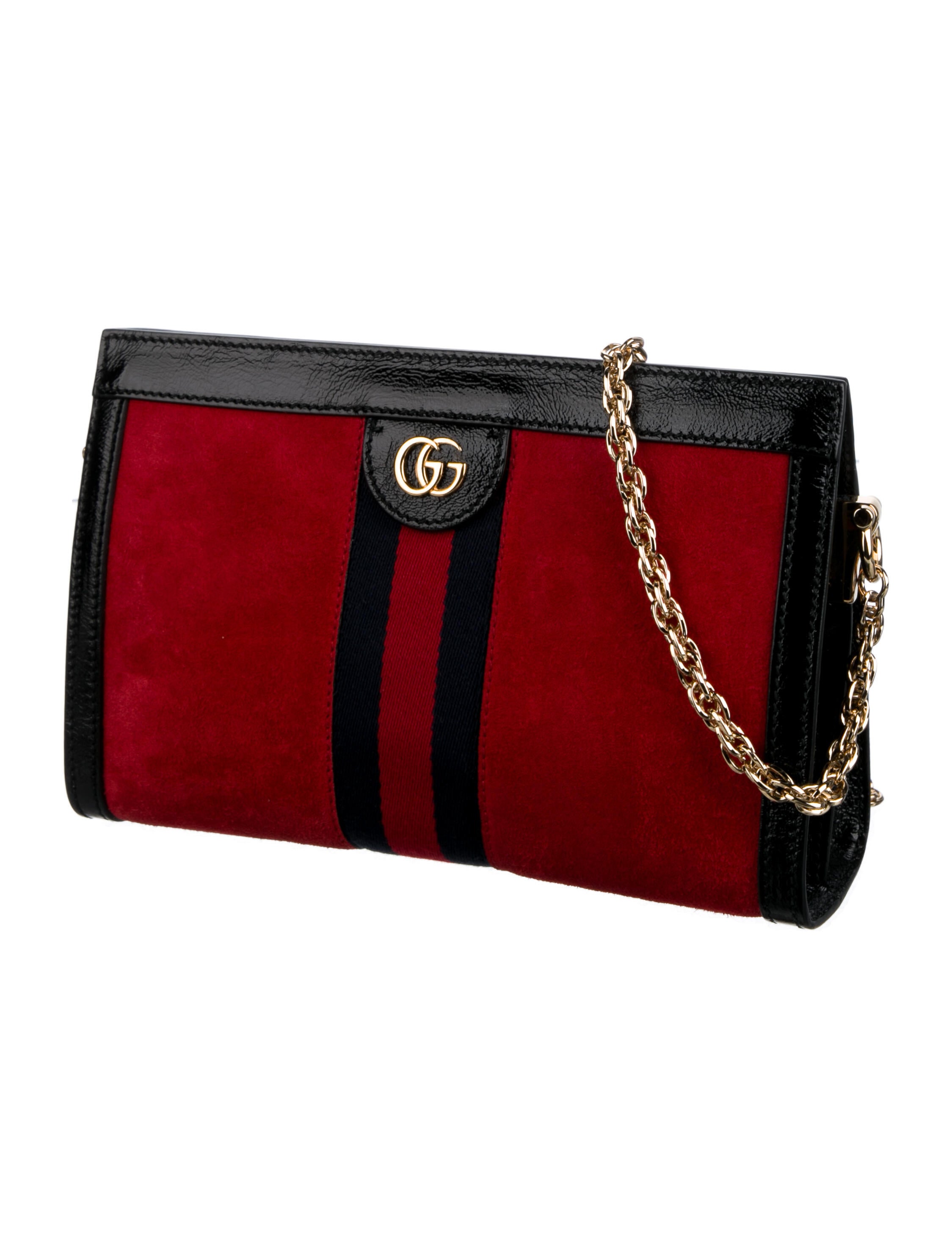 Ophidia suede chain wallet Clearance