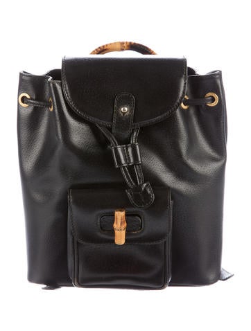 Gucci Boarskin Bamboo Bit Backpack