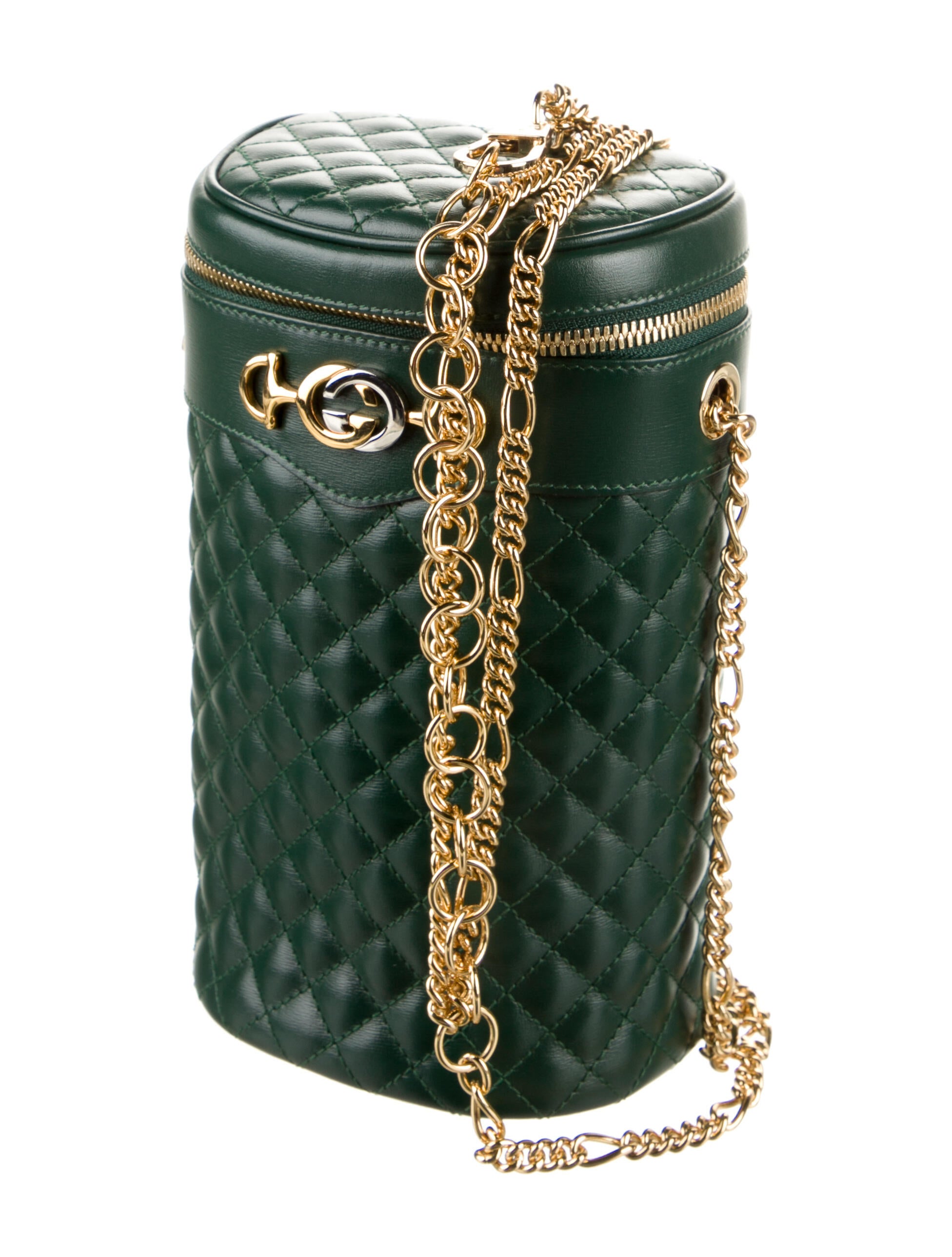 Gucci Trapuntata Zumi Belt Bag Green Crossbody Bags, Handbags