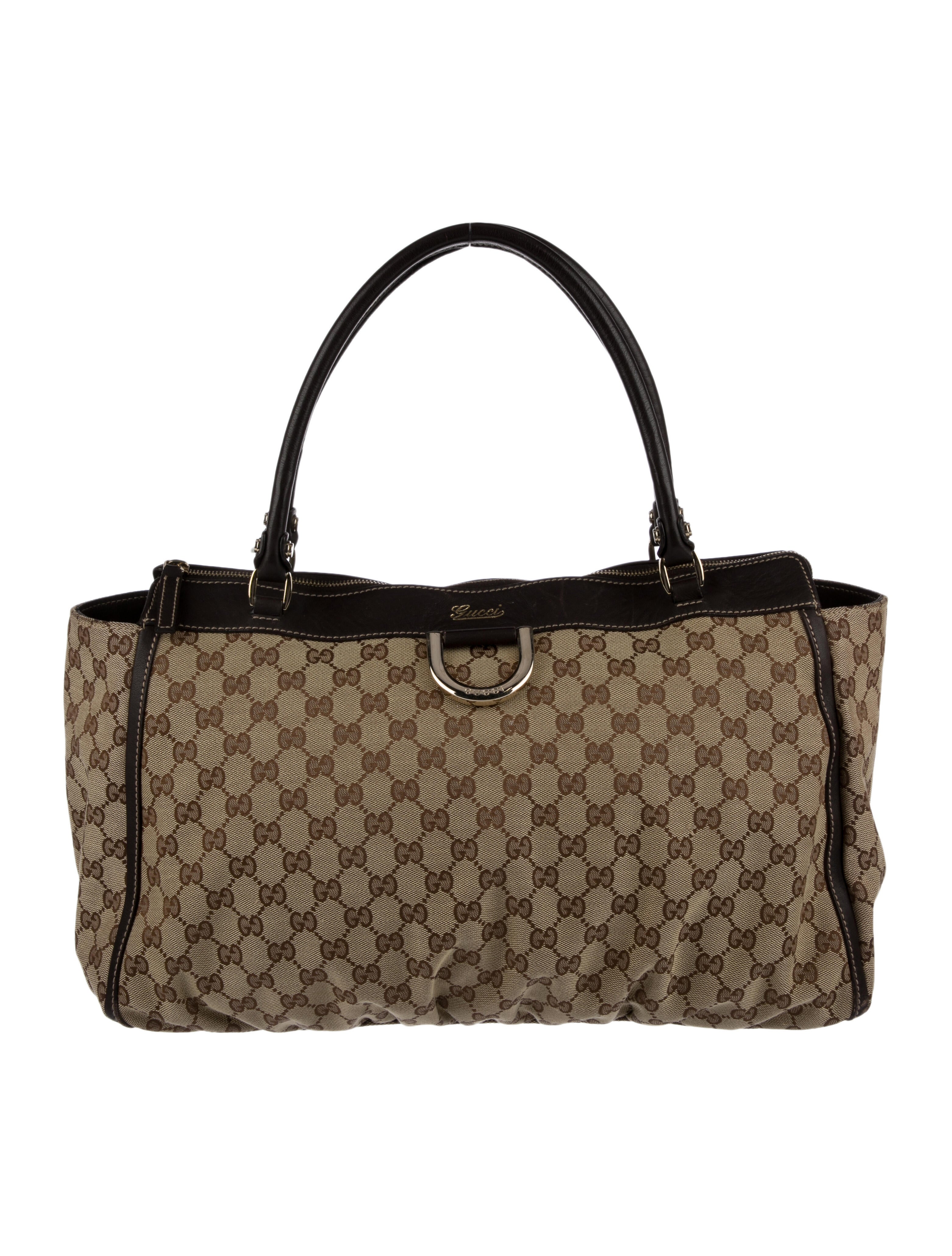 Gucci GG Canvas Abbey Messenger Bag Neutrals Shoulder Bags, Handbags GUC1299392 The RealReal