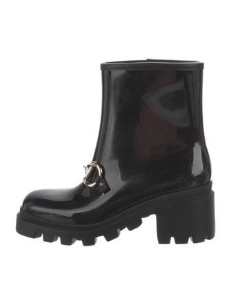Gucci Horsebit Accent Rubber Rain Boots