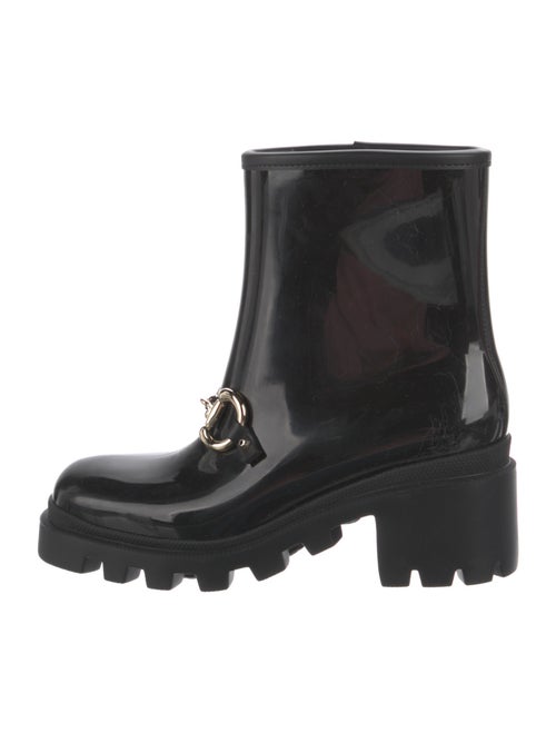 Gucci Horsebit Accent Rubber Rain Boots