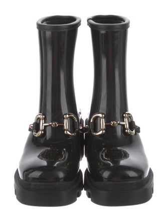 Gucci Horsebit Accent Rubber Rain Boots