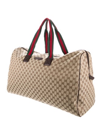 Gucci GG Supreme Web Large Carry On Duffle Bag