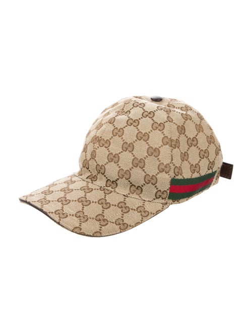 Gucci ORIGINAL GG CANVAS BASEBALL HAT WITH WEB