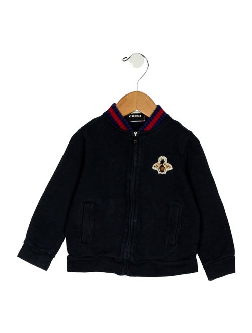 Gucci Infant Boys' Bee Patch Zip-Up Sweater