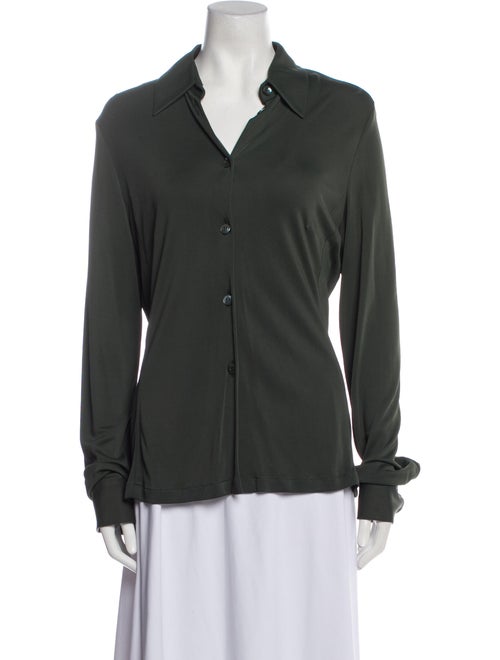 Gucci Long Sleeve Button-Up Top