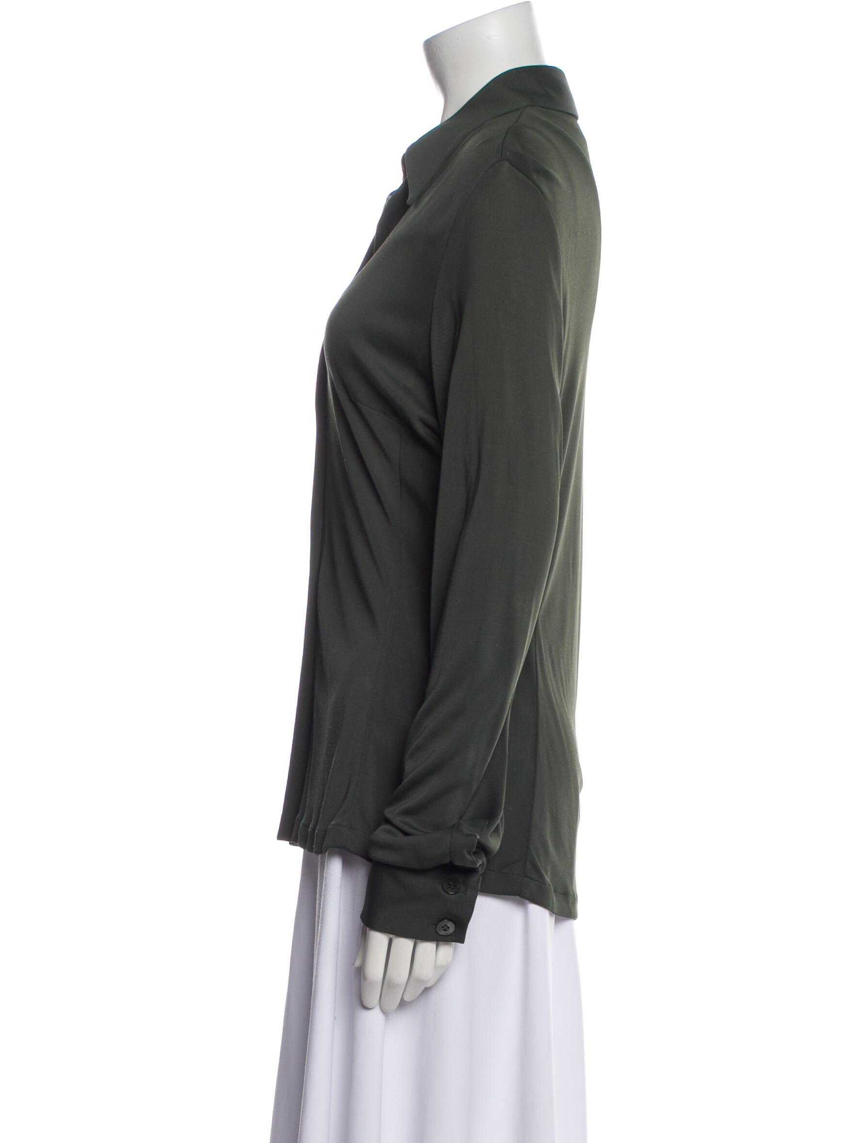 Gucci Long Sleeve Button-Up Top