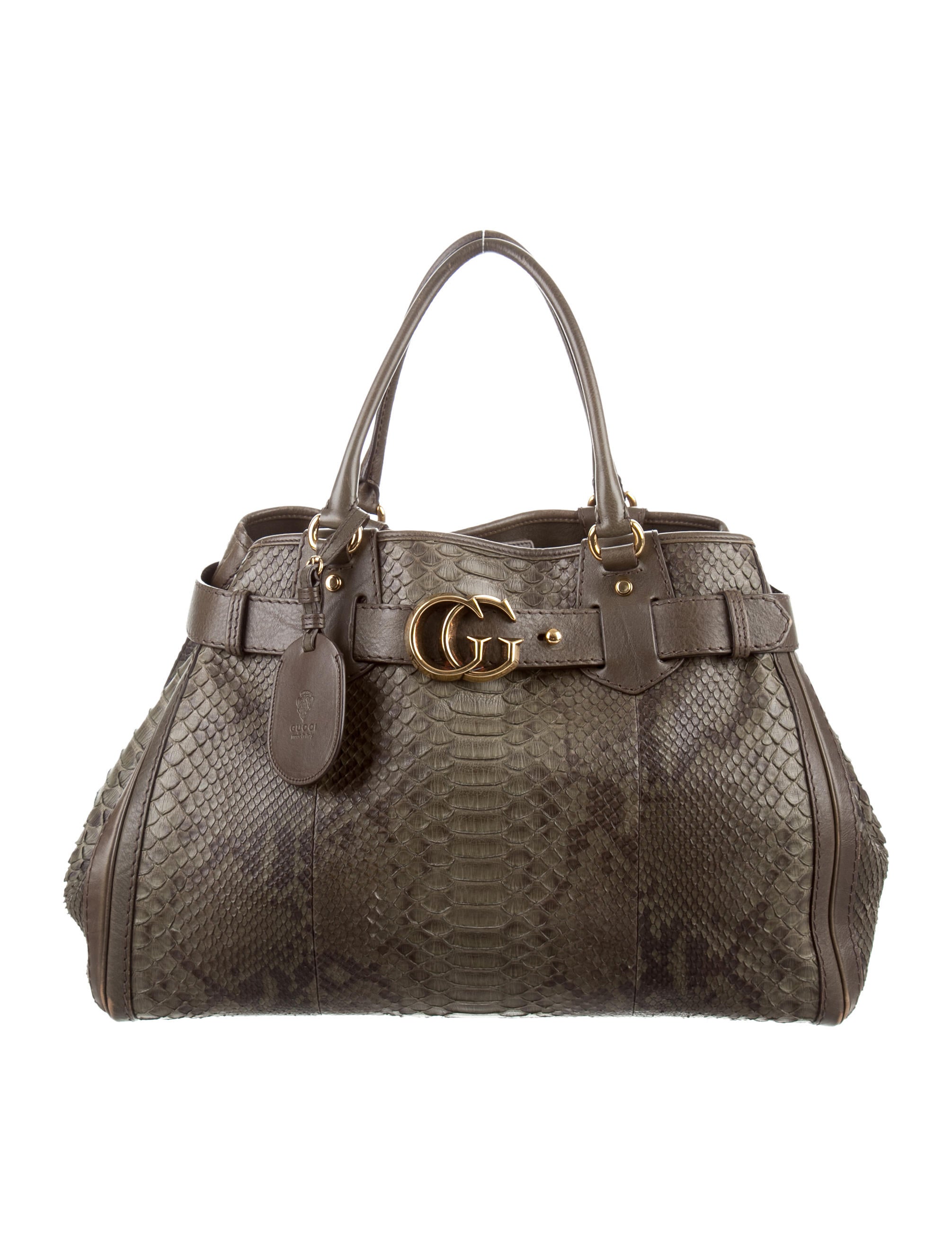 Gucci Large Python Running Tote