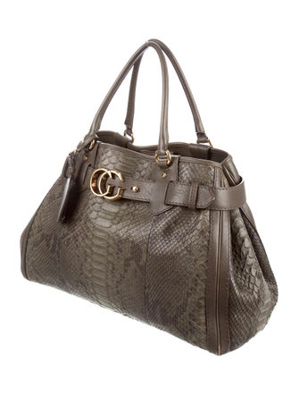 Gucci Large Python Running Tote