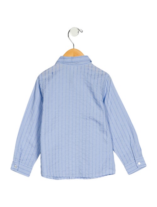 Gucci Toddler Boys' GG Logo Button-Up Shirt