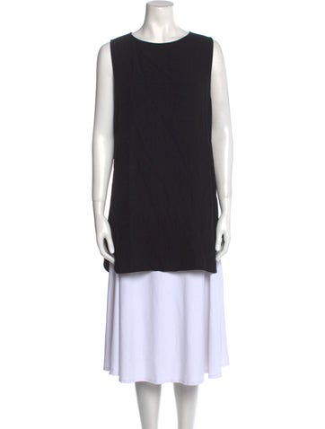 Gucci Tops Bateau Neckline Sleeveless Tunic Us10, It46 | L