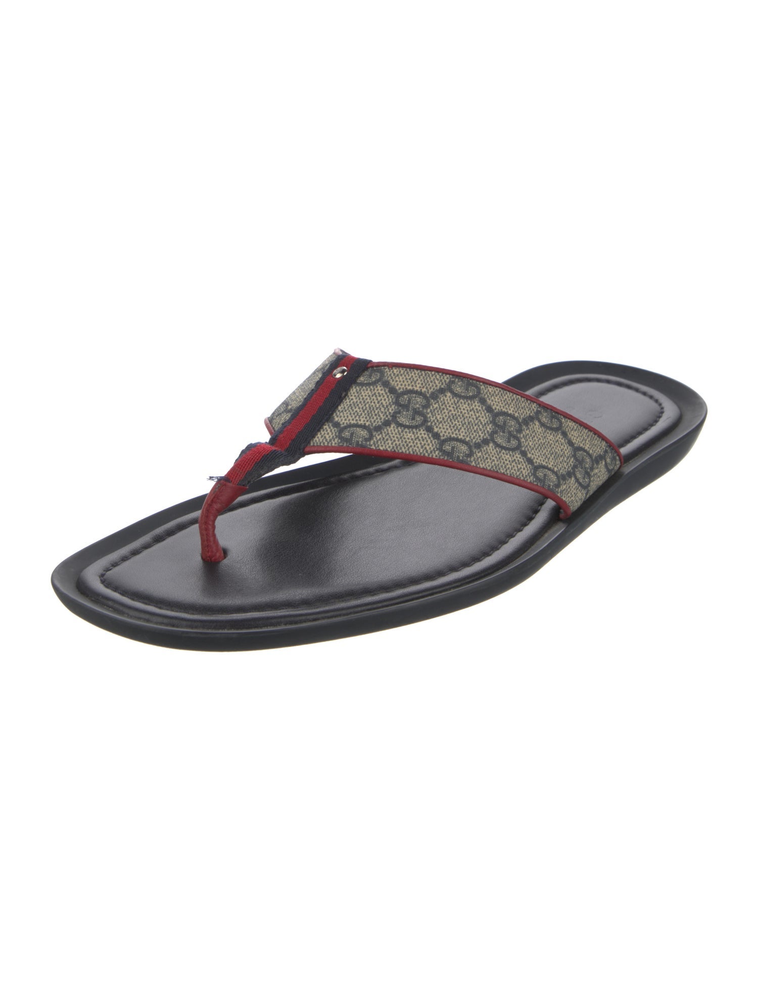 Gucci Printed Flip Flops