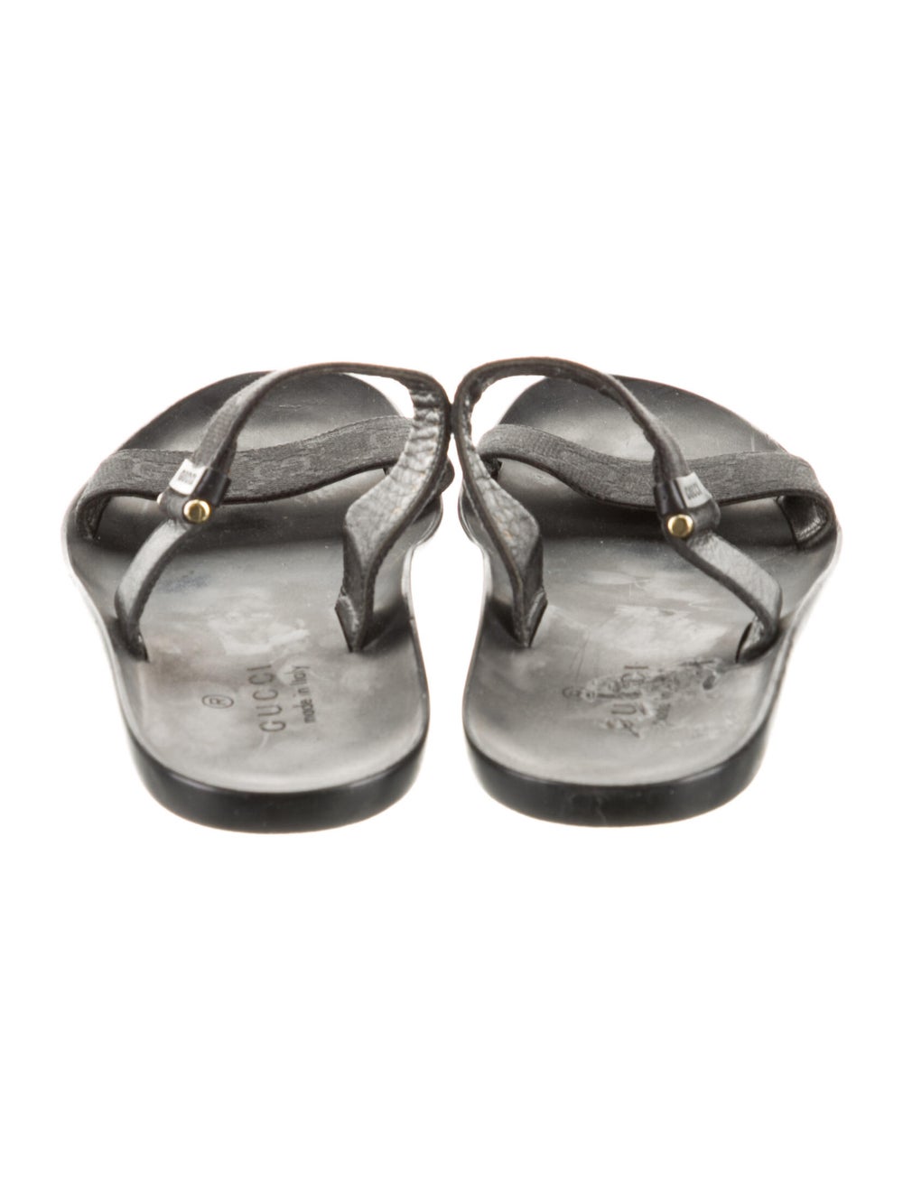 Gucci Canvas Slides Black GG Canvas Multistrap - image 4