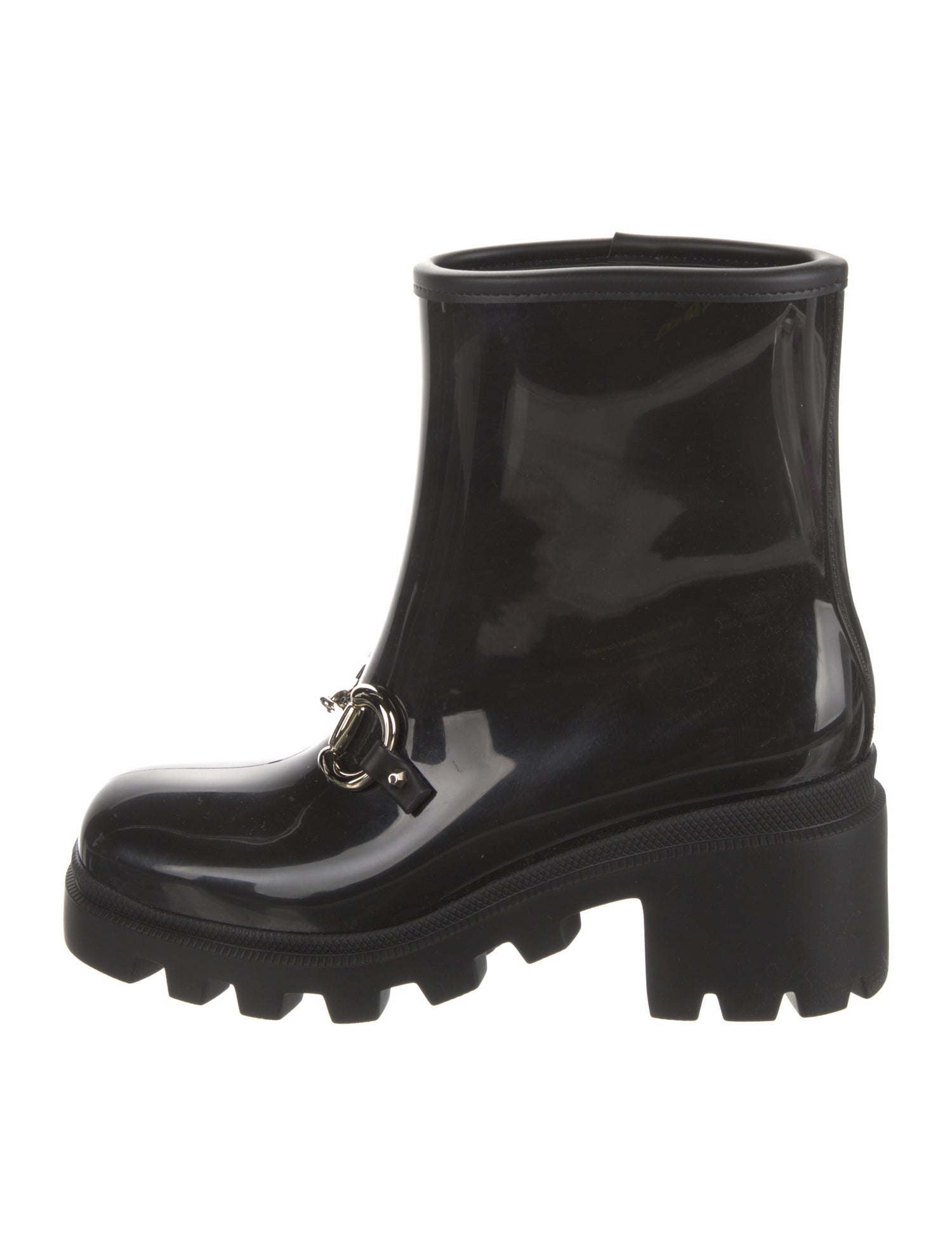 Gucci Horsebit Accent Rubber Rain Boots w/ Tags Black Boots, Shoes GUC1360877 The RealReal