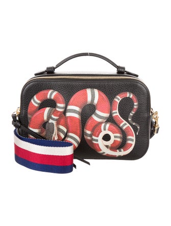 Gucci 2017 Snake Print Top Handle Bag