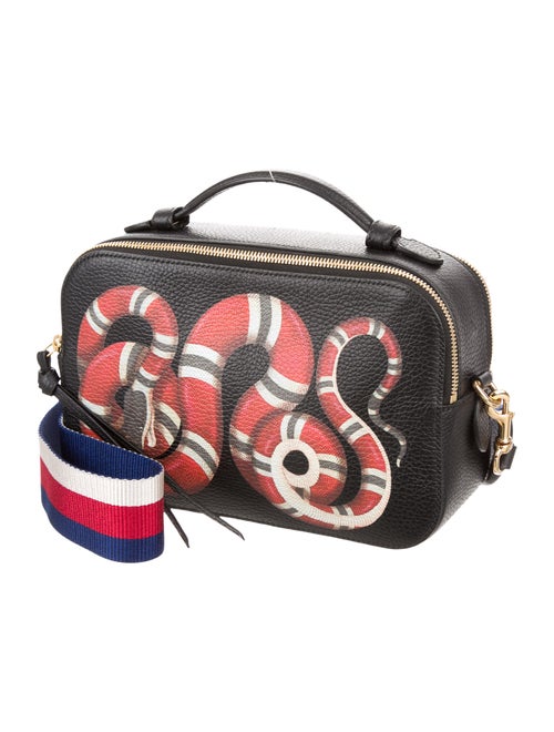 Gucci 2017 Snake Print Top Handle Bag