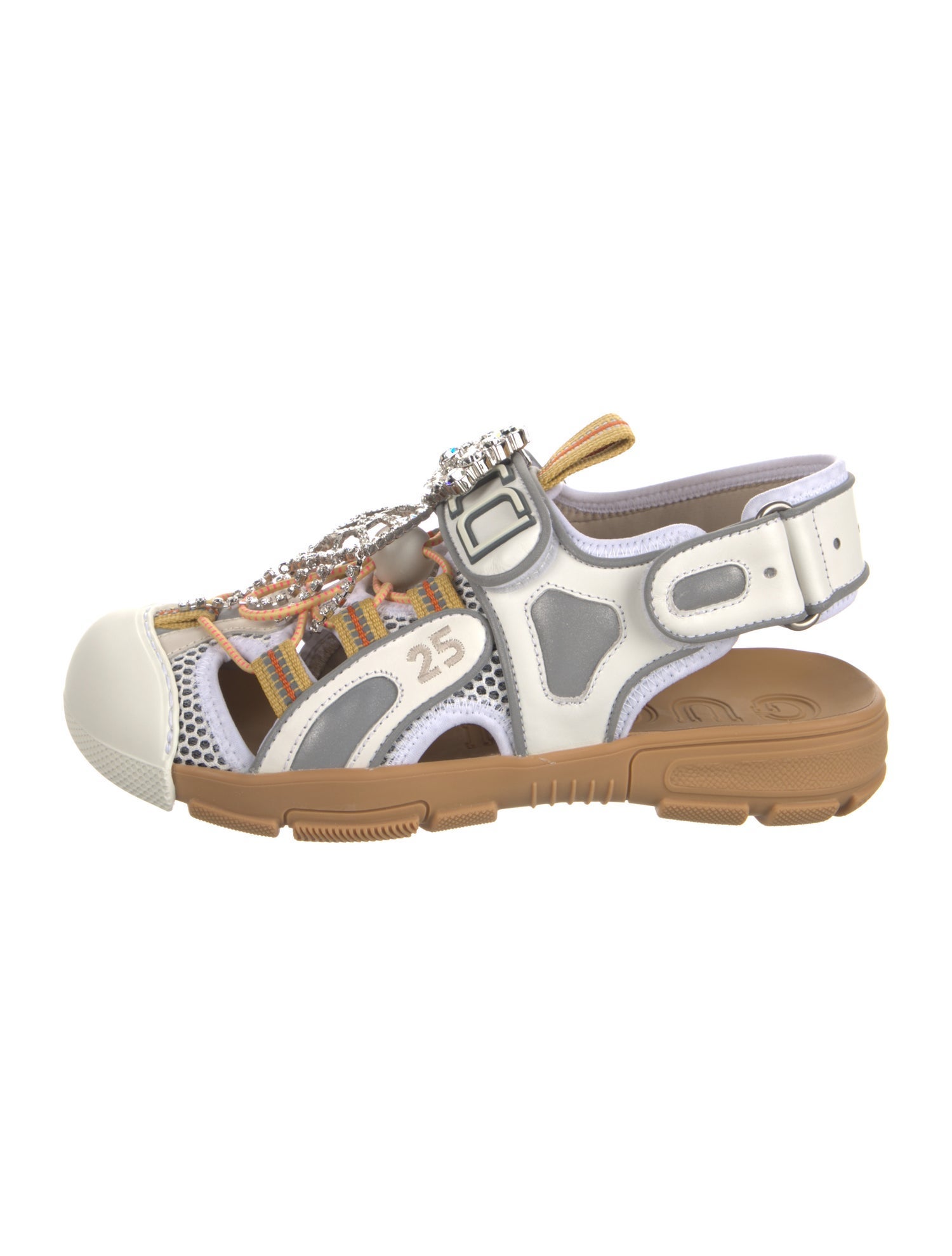 Gucci Leather Printed Sandals