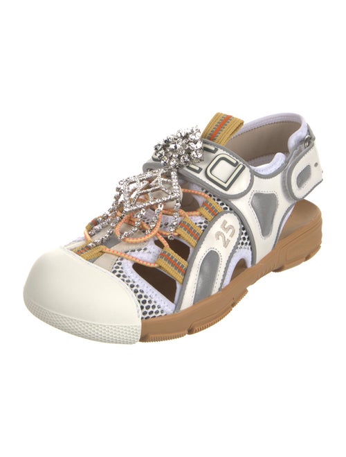 Gucci Leather Printed Sandals