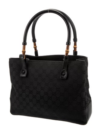 Gucci GG Canvas Small Bamboo Tote
