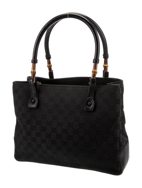 Gucci GG Canvas Small Bamboo Tote