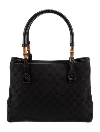 Gucci GG Canvas Small Bamboo Tote