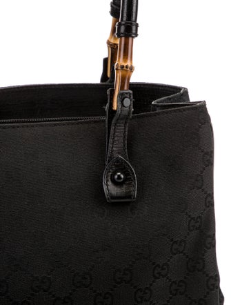 Gucci GG Canvas Small Bamboo Tote