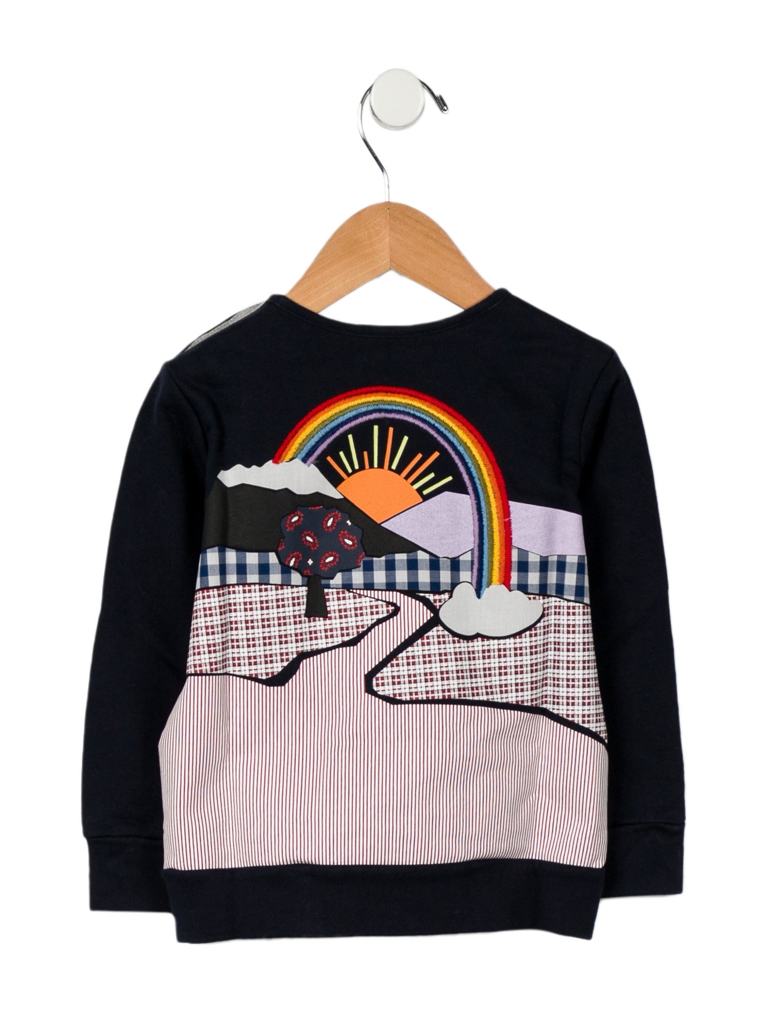 Gucci Boy's Long Sleeve Graphic Shirt Blue Sizes 024 Months, Boys