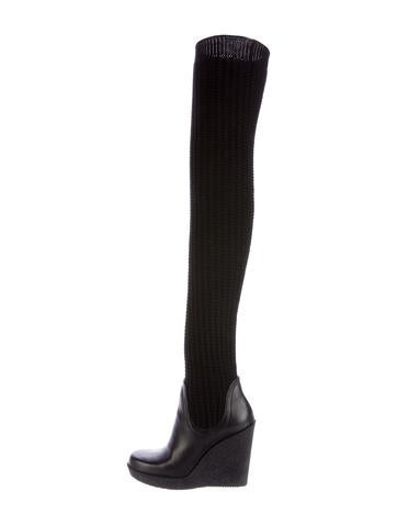 gucci sock boots gucci sock wedge boots shoes guc137442 the realreal gucci sock boots gucci sock wedge boots shoes guc137442 the realreal
