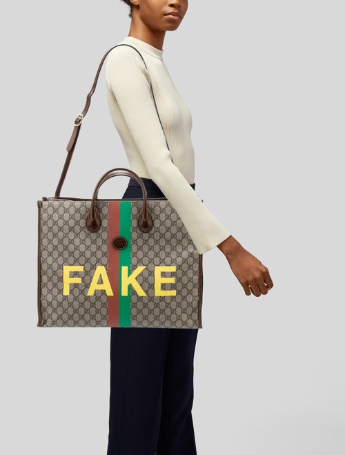 Gucci GG Supreme Fake/Not Tote
