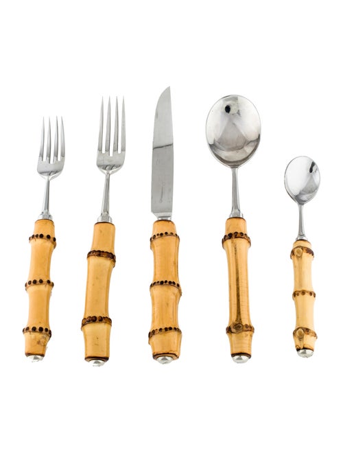 Gucci 20-Piece Bamboo Flatware Set