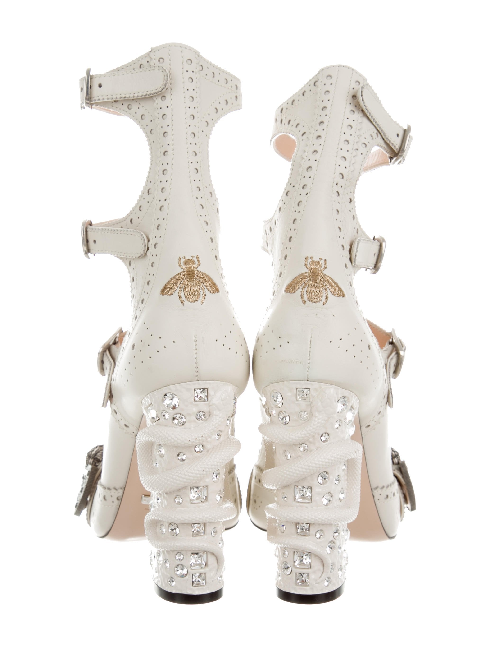 Gucci 2017 Queercore Brogue Pumps Shoes GUC138128 The RealReal