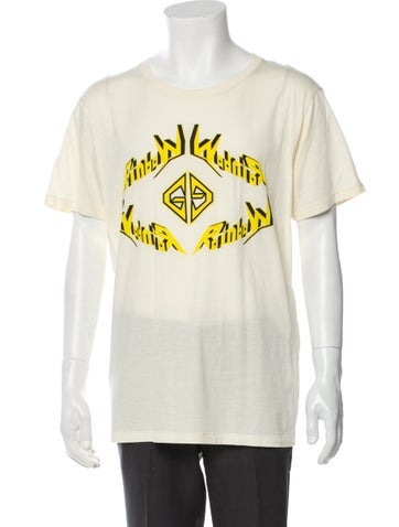 Gucci T-Shirts Graphic Print Scoop Neck T-Shirt S