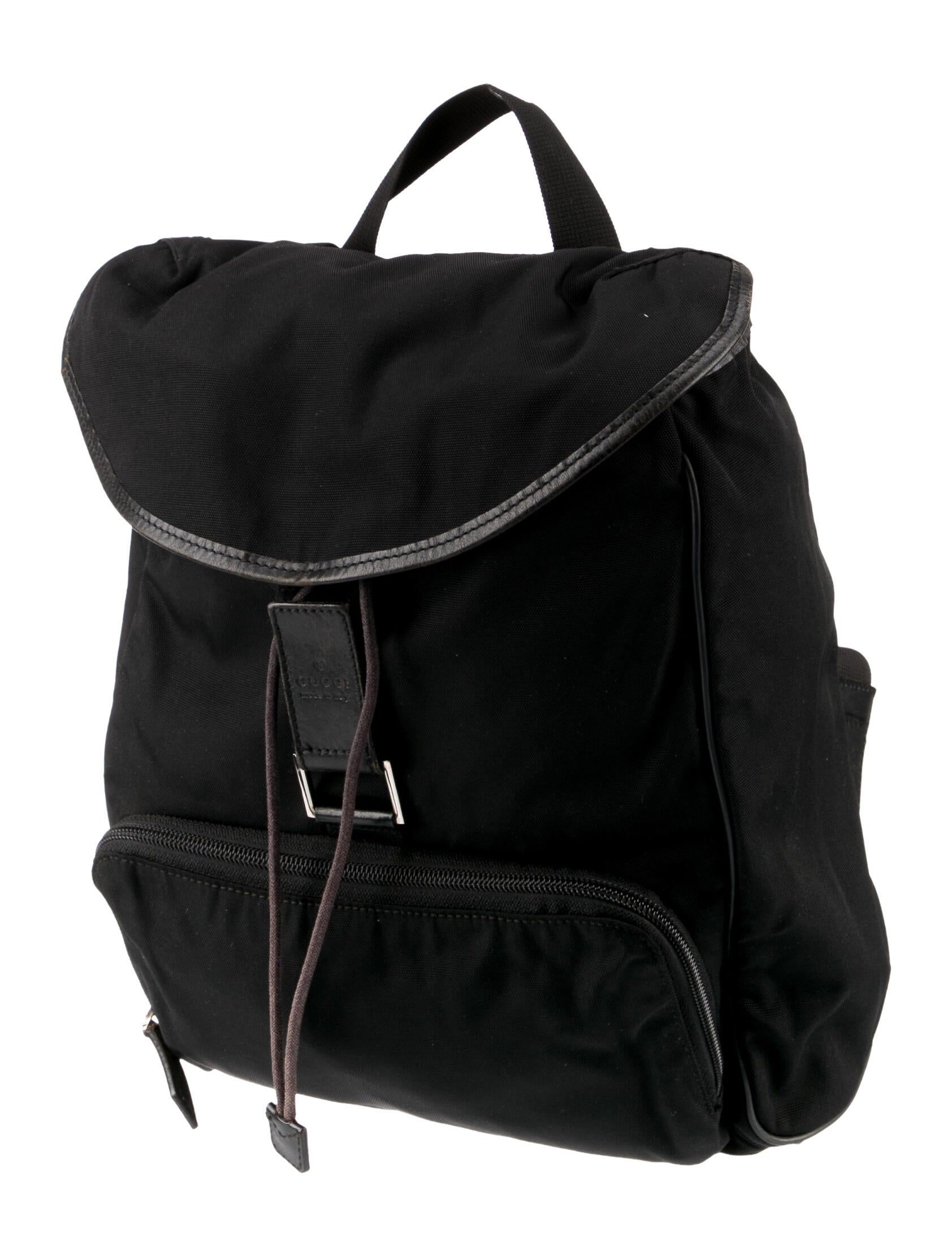 Gucci Vintage Canvas Backpack Black Backpacks, Handbags GUC1386212 The RealReal