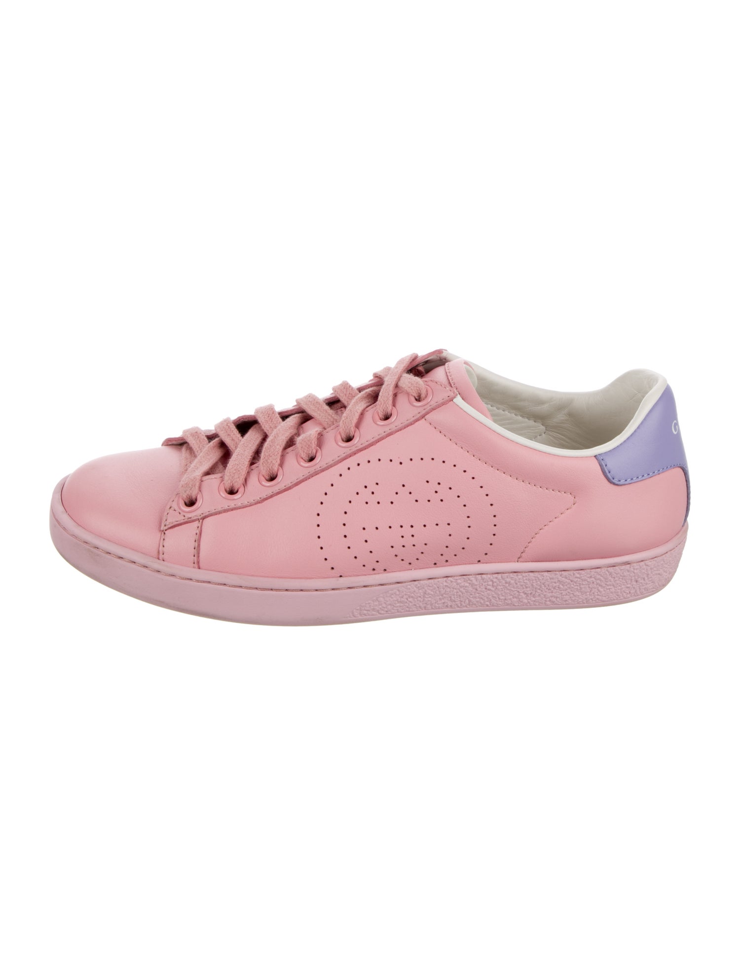 Gucci Leather Colorblock Pattern Sneakers Pink Sneakers, Shoes