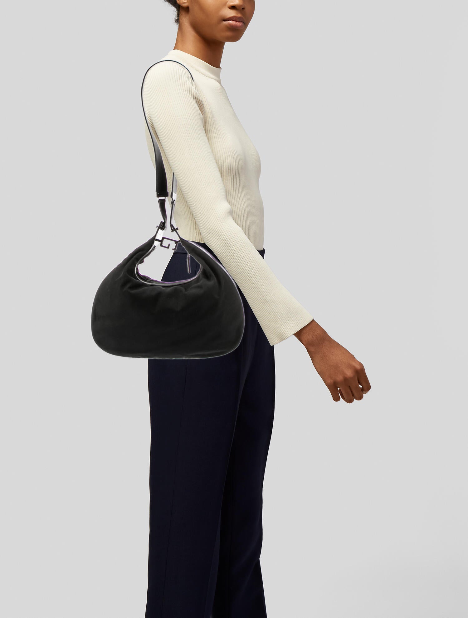 Gucci Nylon Shoulder Bag Black Shoulder Bags, Handbags GUC1387062