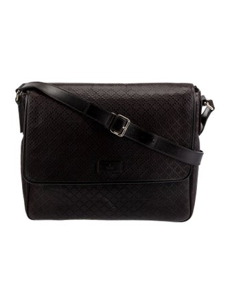 Gucci Diamante Leather Messenger Bag