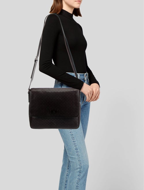 Gucci Diamante Leather Messenger Bag