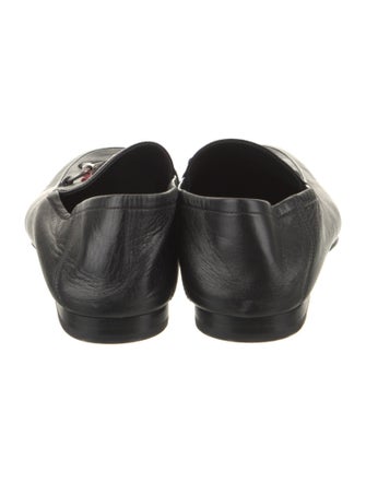 Gucci Leather Printed Loafers