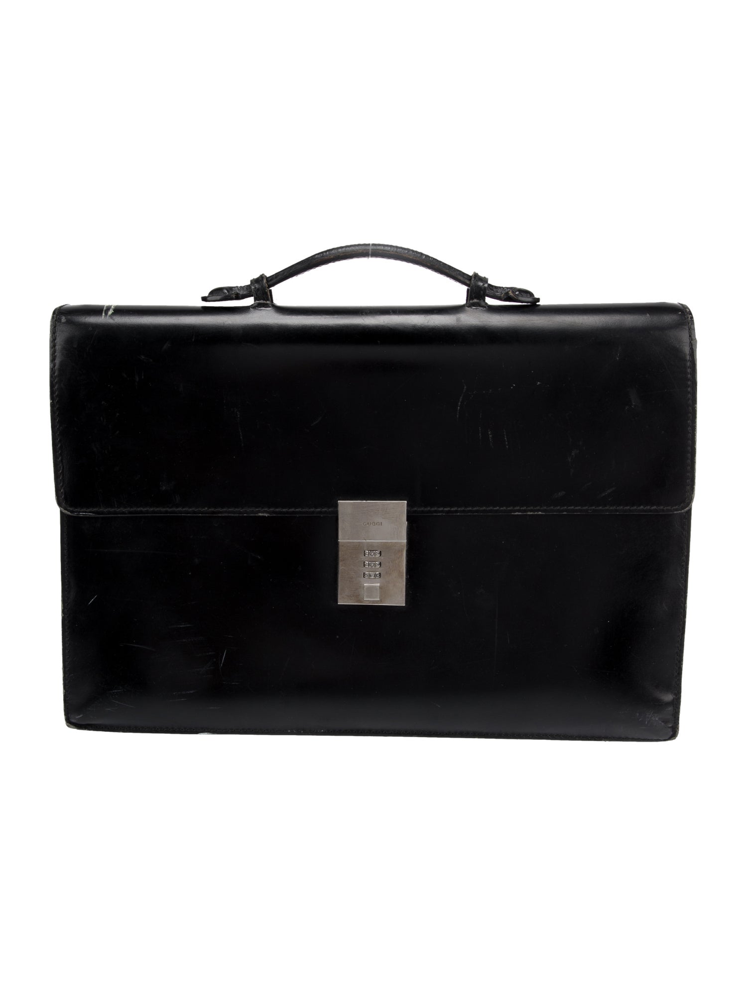 Gucci Leather Briefcase Black Briefcases, Bags GUC1391079 The RealReal