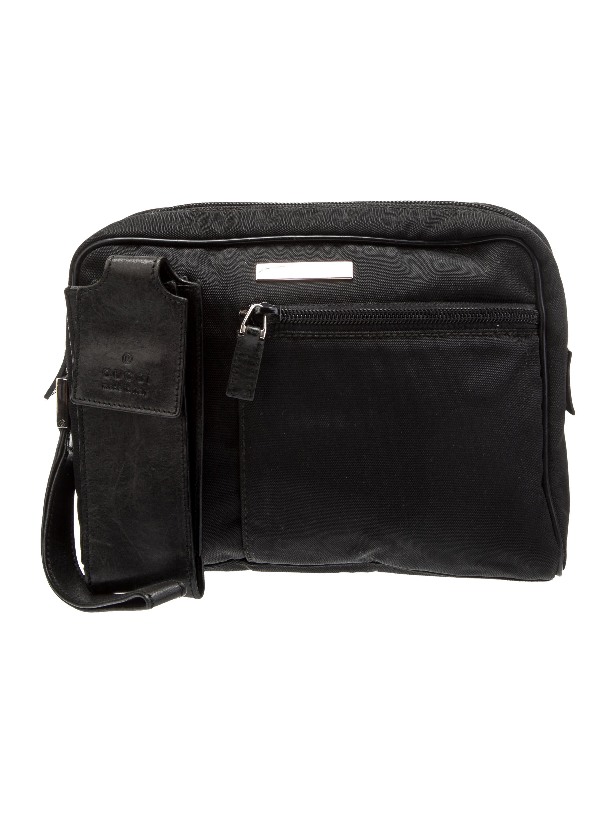 Gucci Vintage Nylon Pouch Black Clutches, Handbags GUC1391822 The