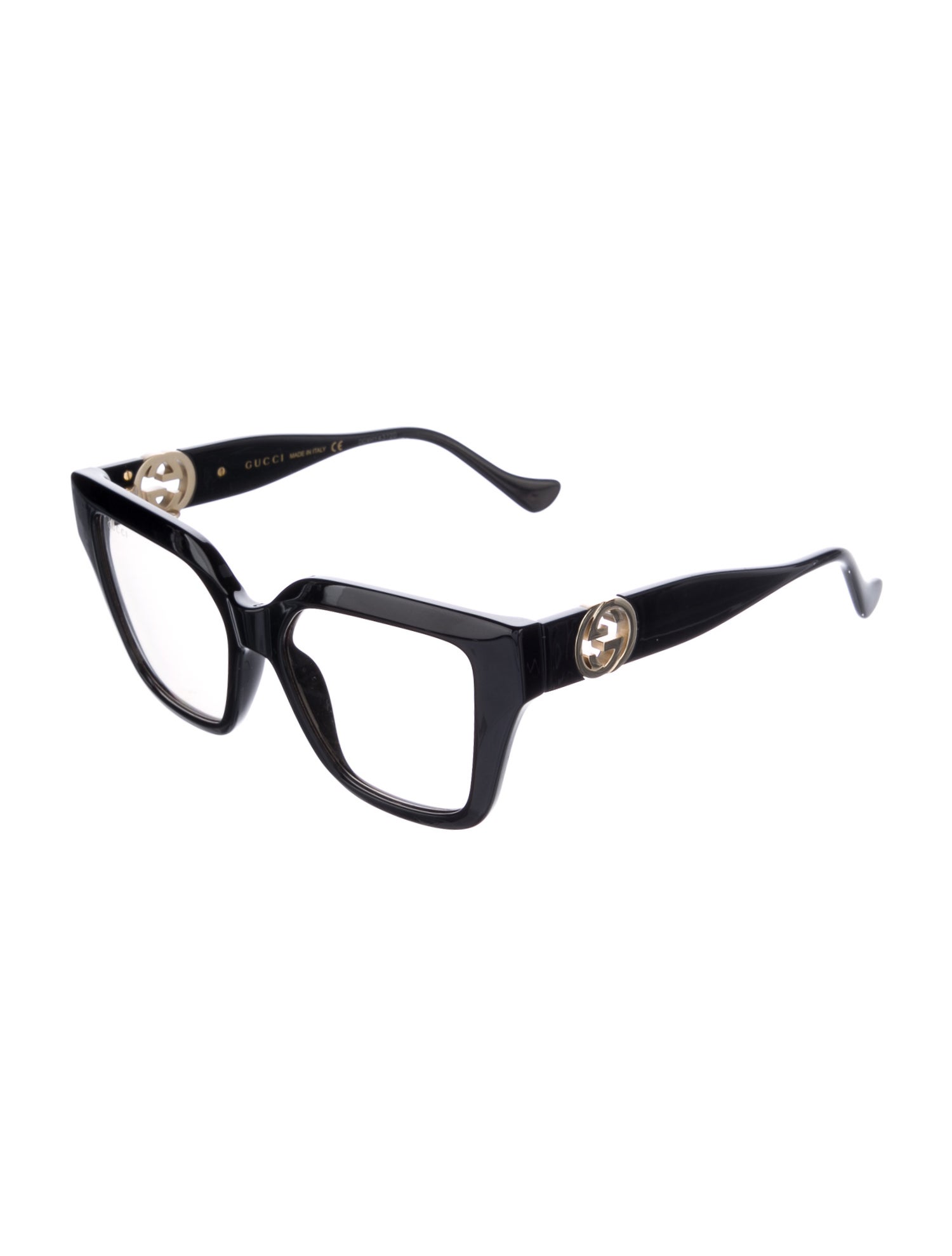 Gucci Square Eyeglasses Black Eyeglasses, Accessories GUC1402661 The RealReal