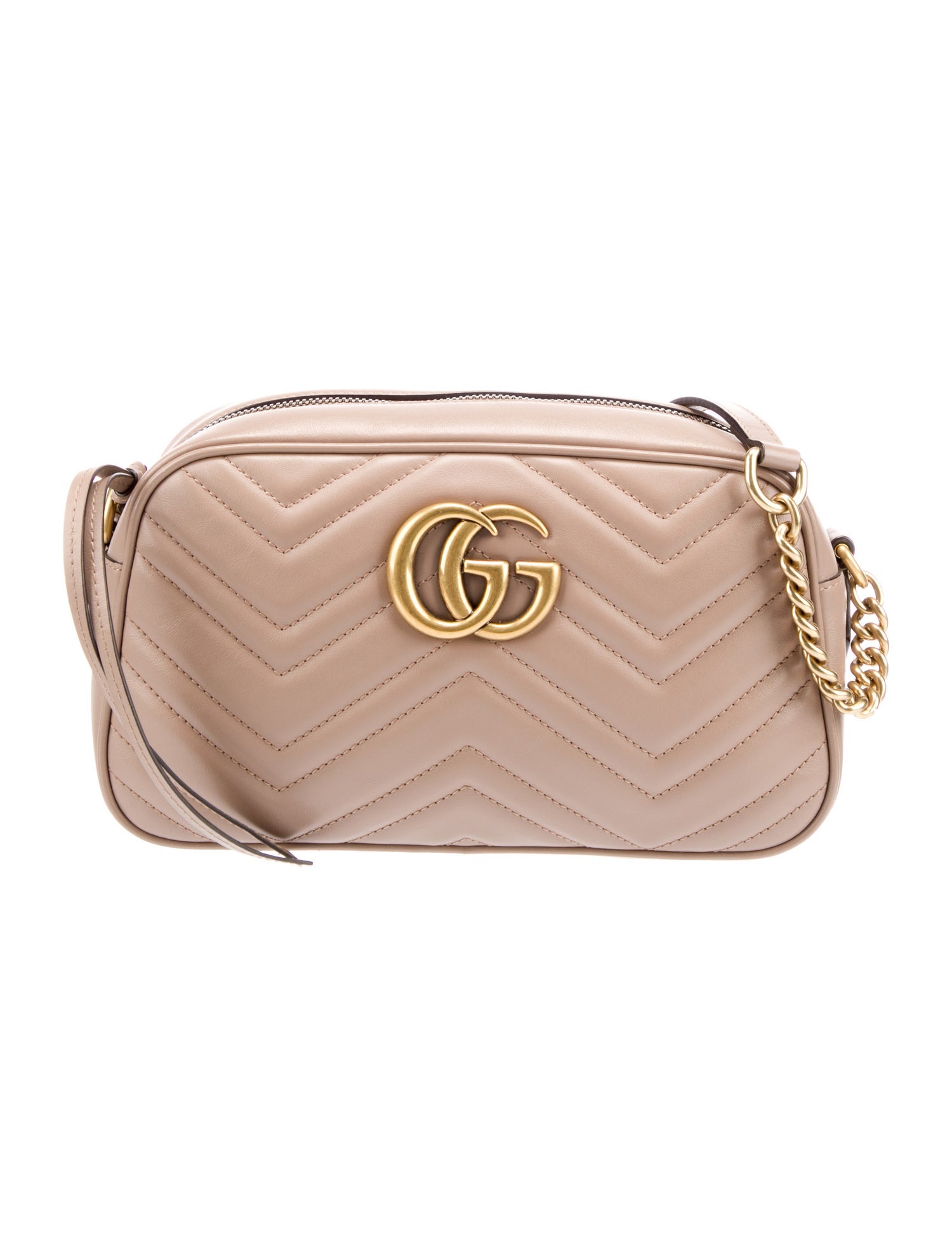 Gucci Small Marmont Matelasse Camera Bag Neutrals Crossbody Bags