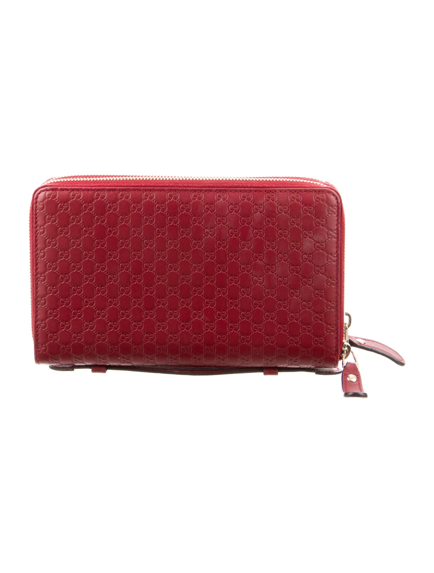 Gucci Late 2000's Early 2010's Microguccissima Zip Around Top Handle